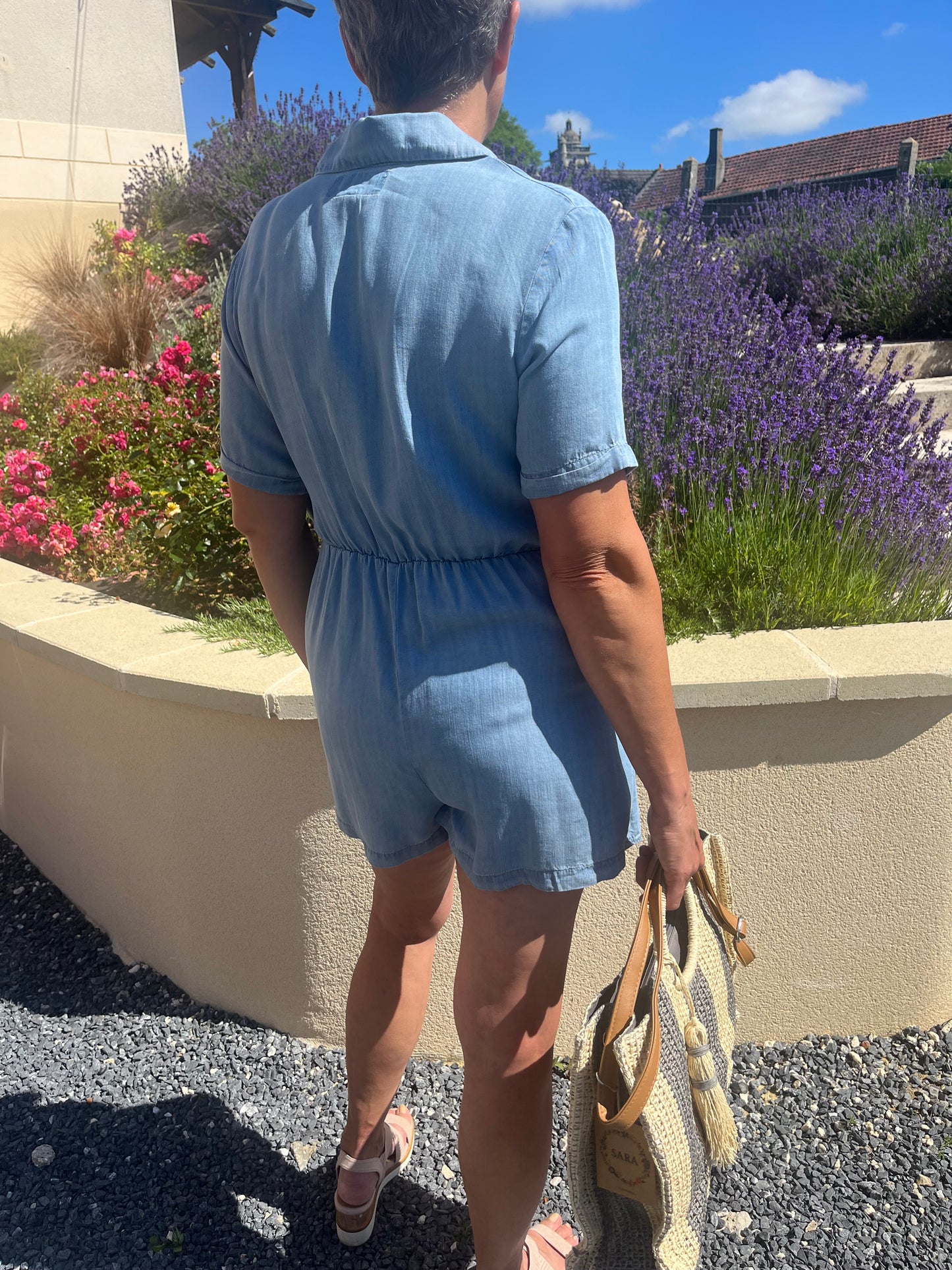 Combishort en jean