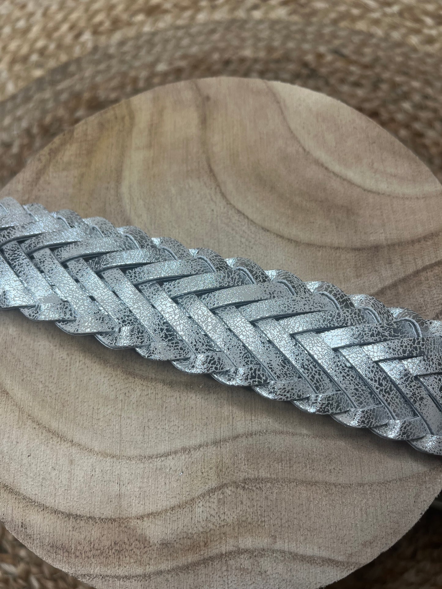 La ceinture irisée argenté
