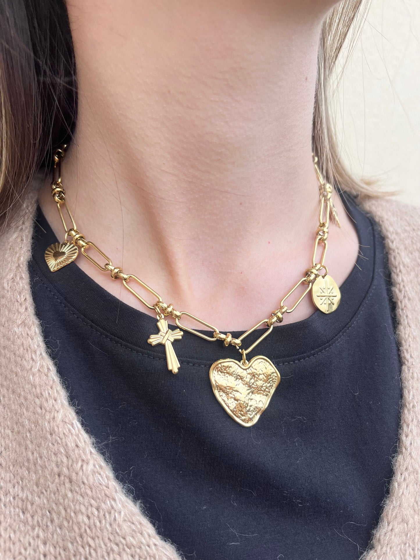 Collier pampille coeur