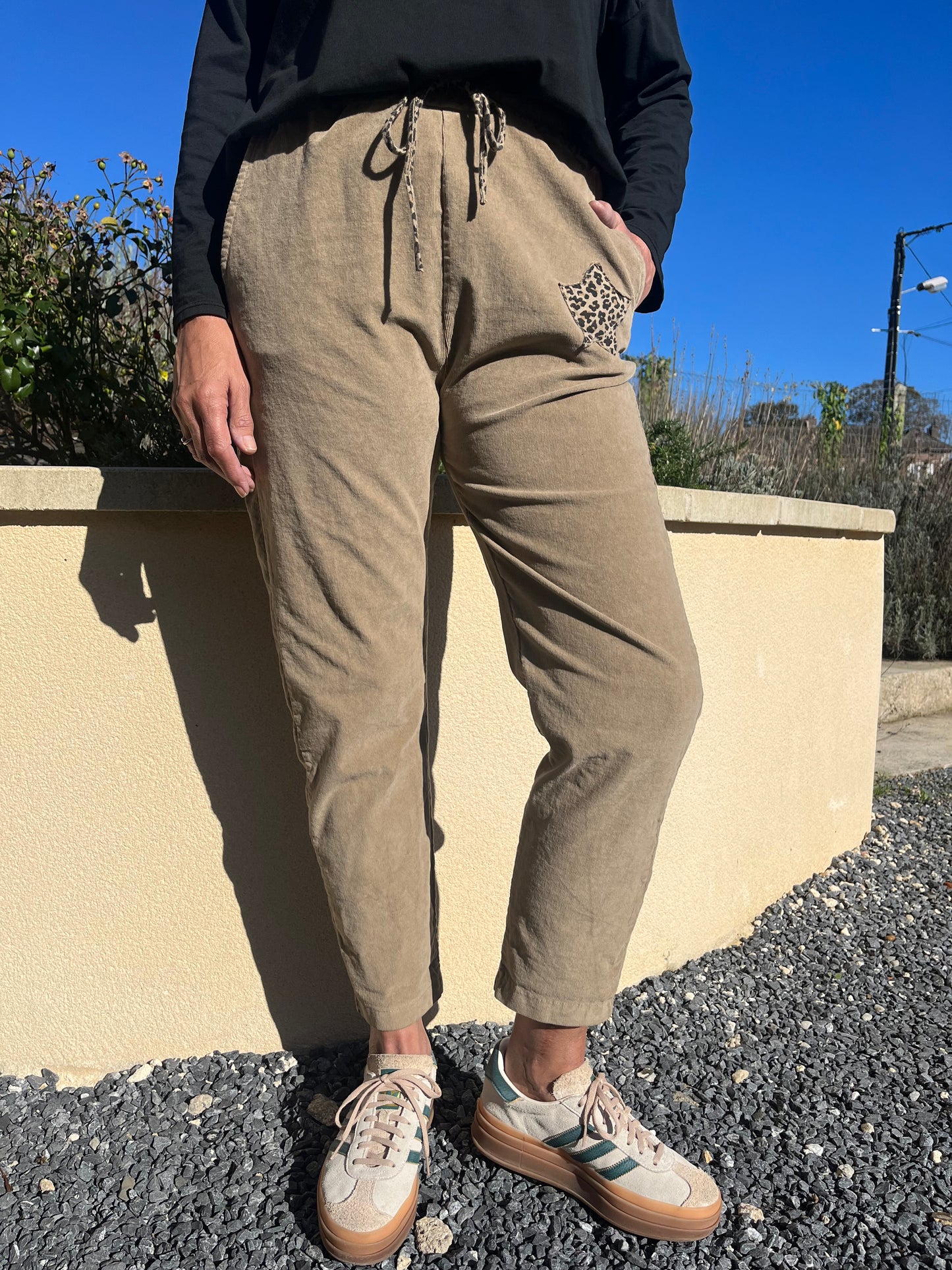 Jogpant étoile leopard