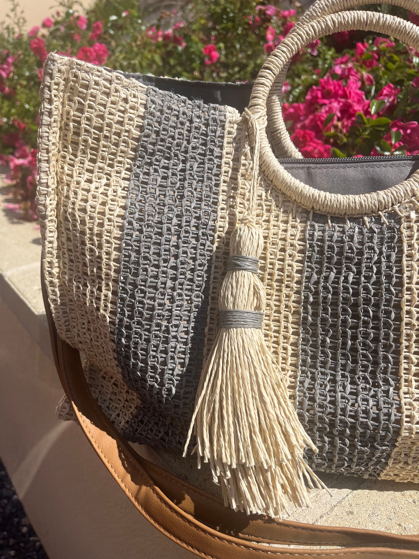 Sac cabas pompon