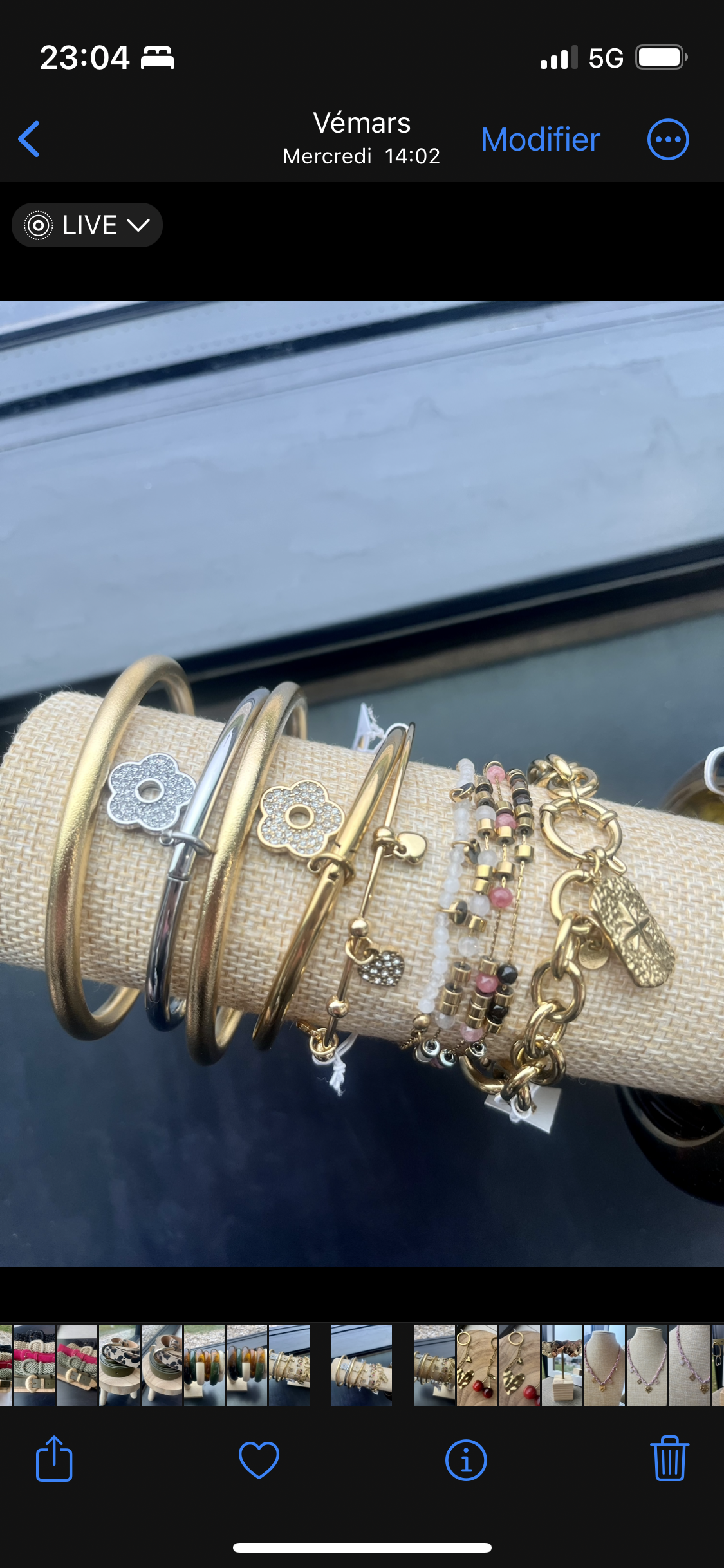 Bracelet perle colorés