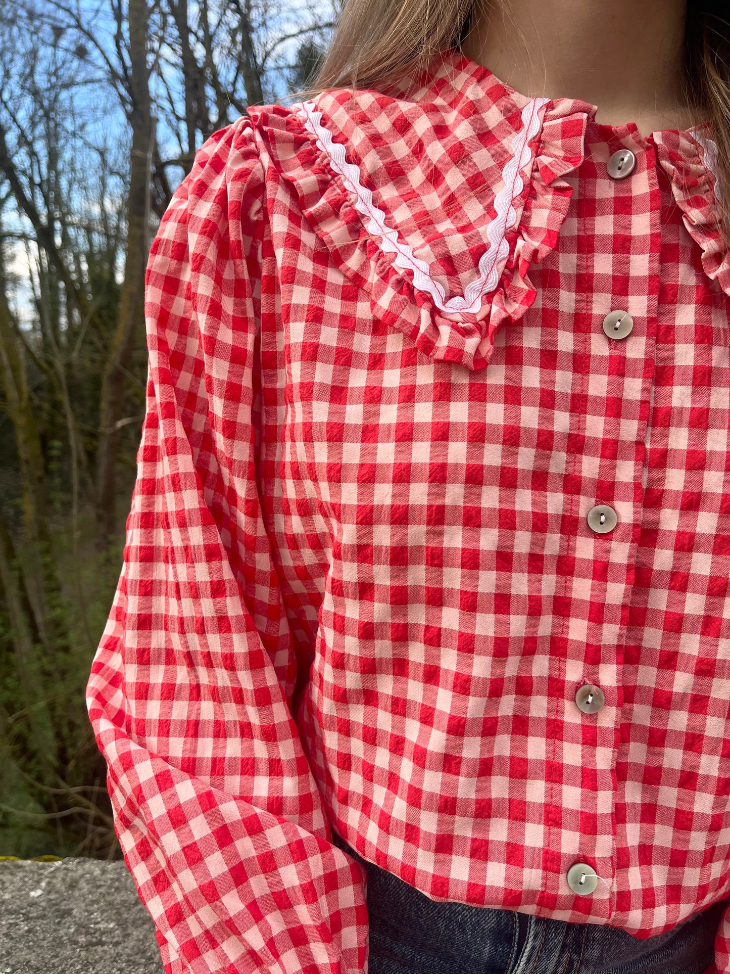 Chemise vichy rouge