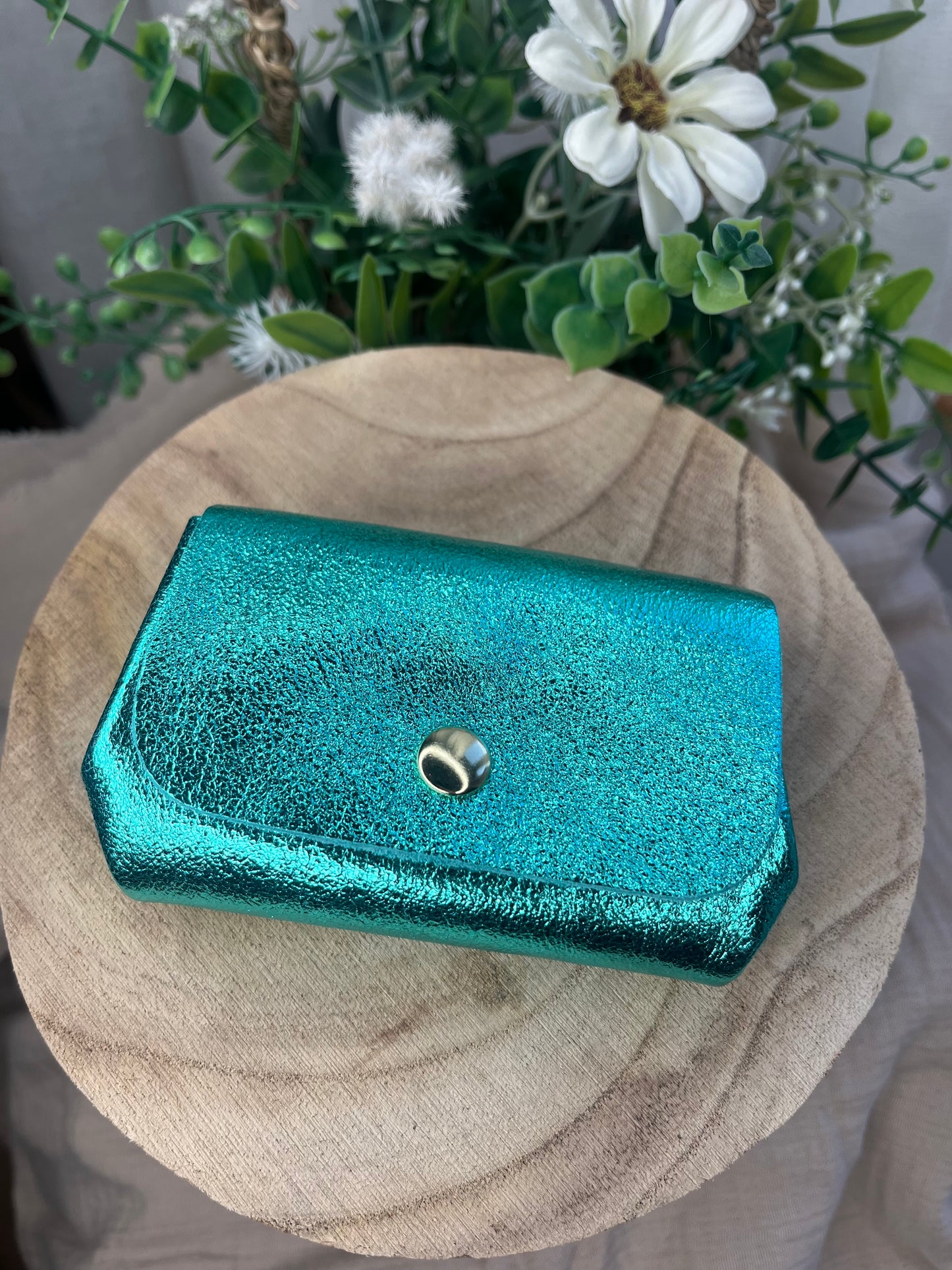 Le porte monnaie turquoise