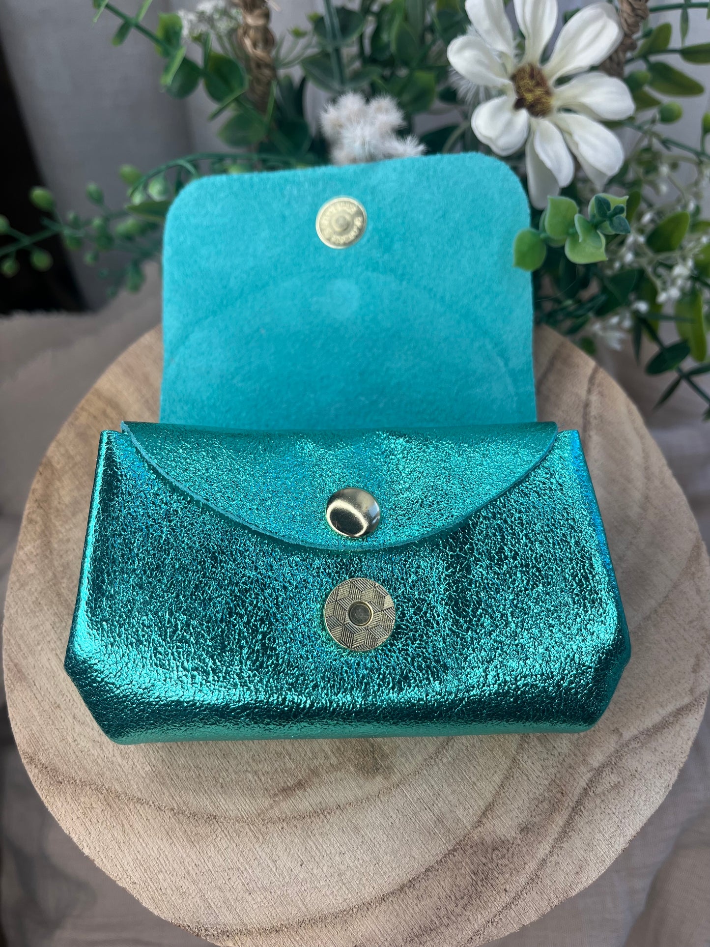 Le porte monnaie turquoise