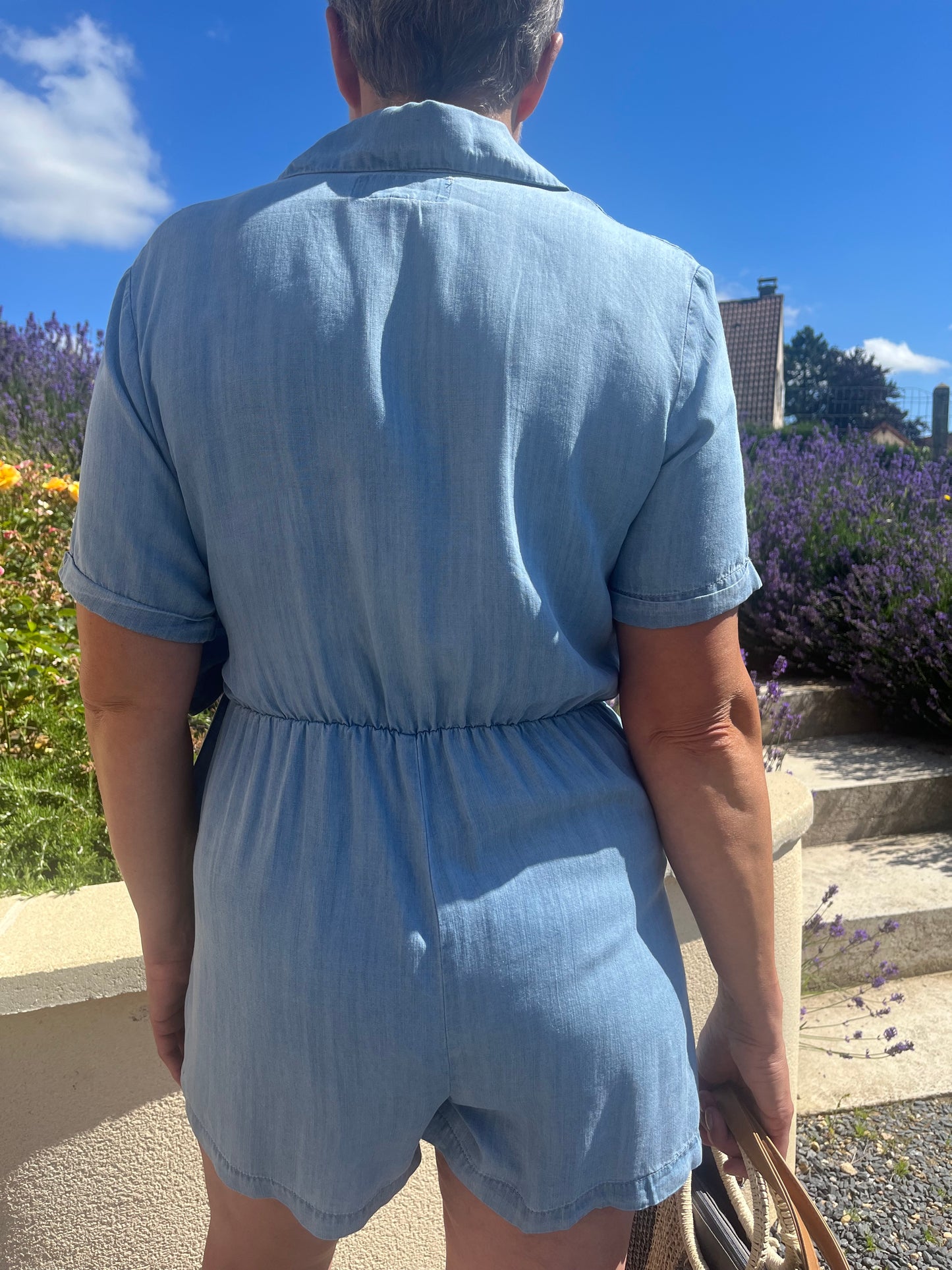 Combishort en jean
