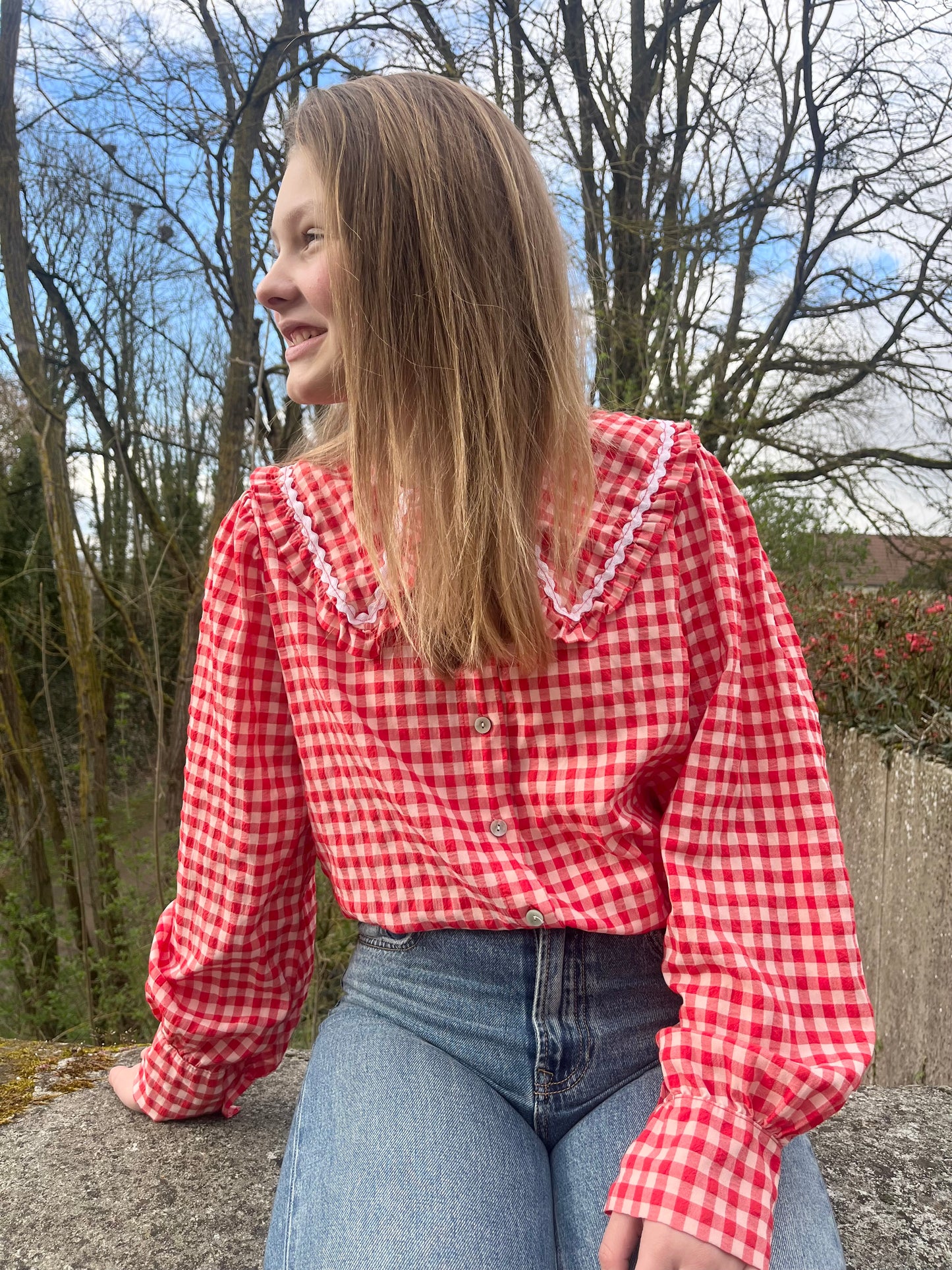 Chemise vichy rouge