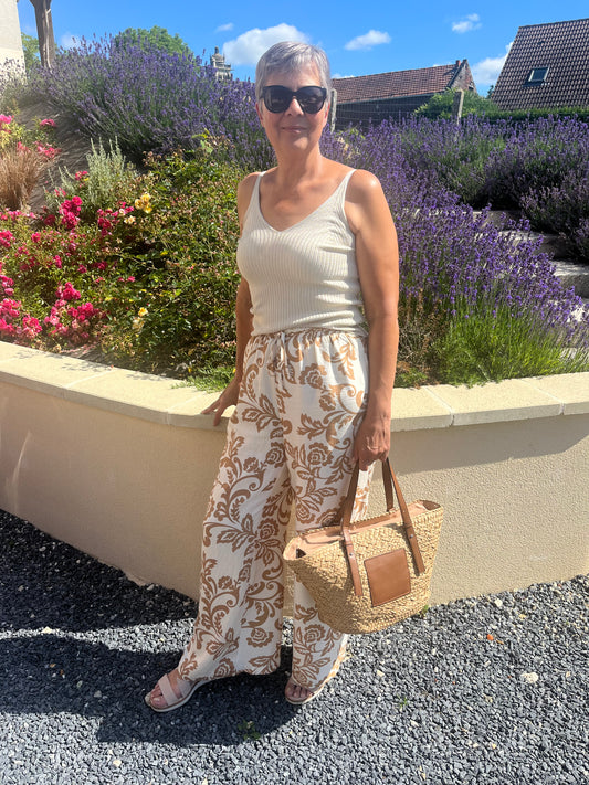 Le sac cabas paille