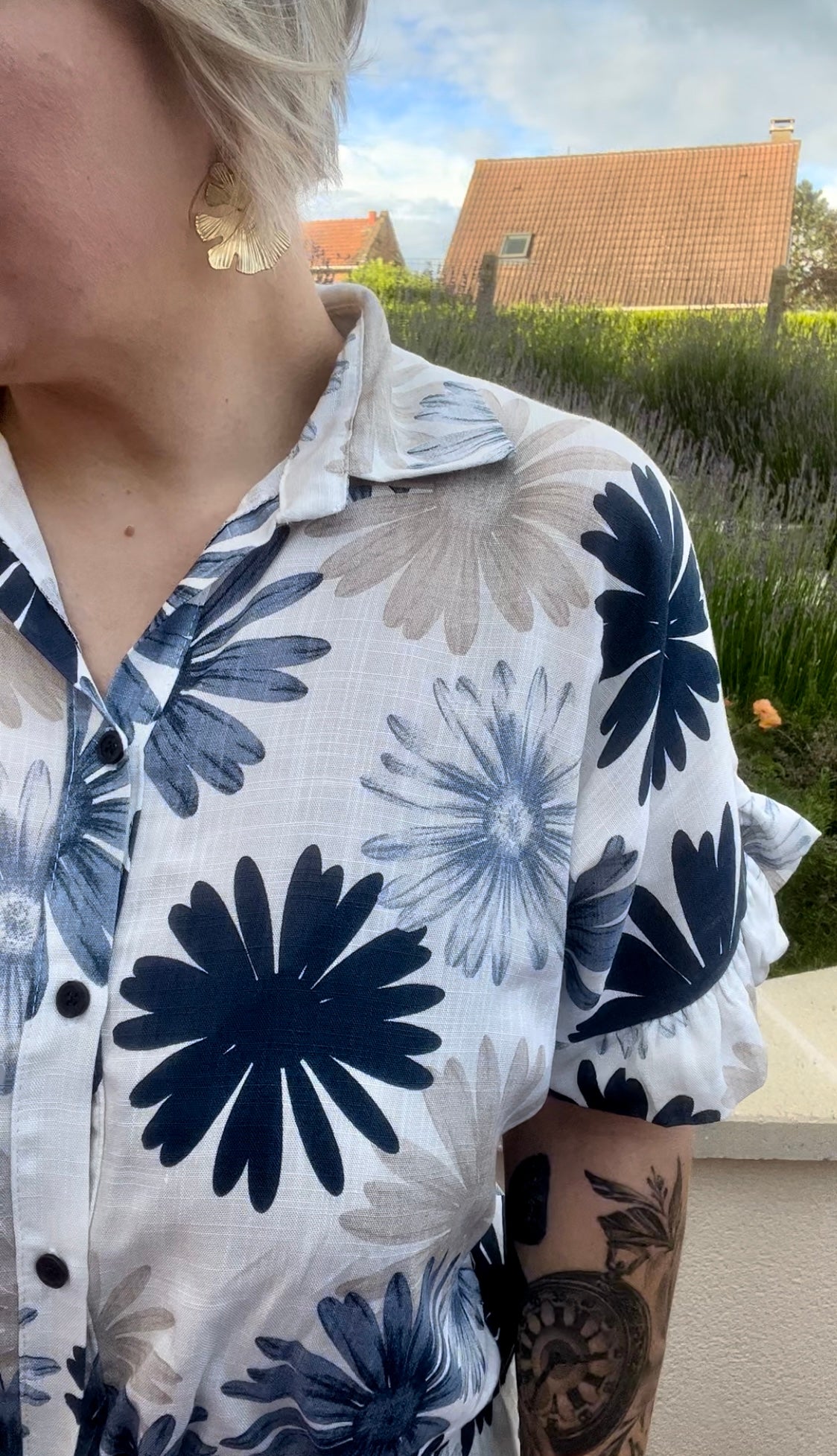 Chemise fleuri tropical