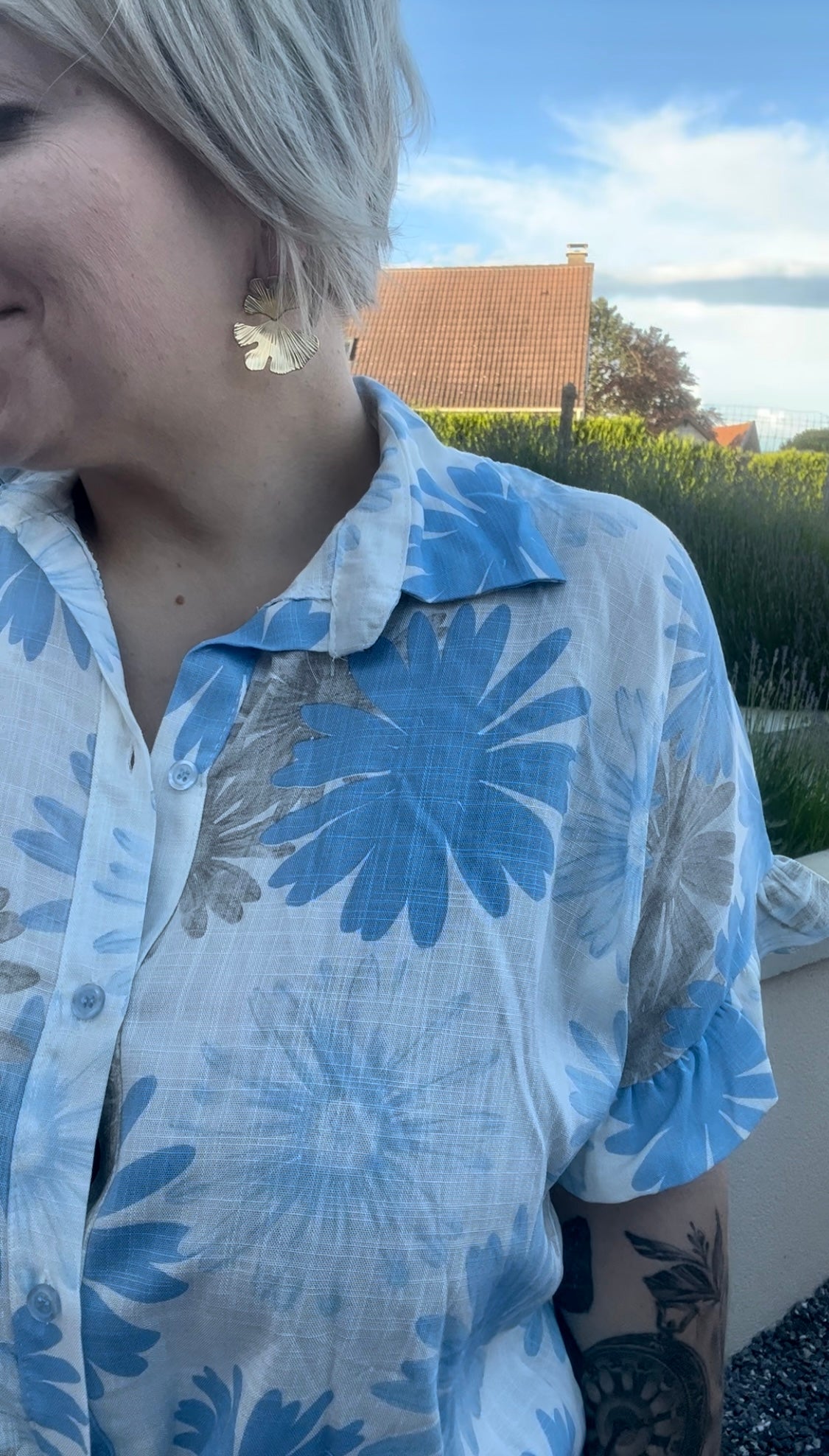 Chemise fleuri tropical