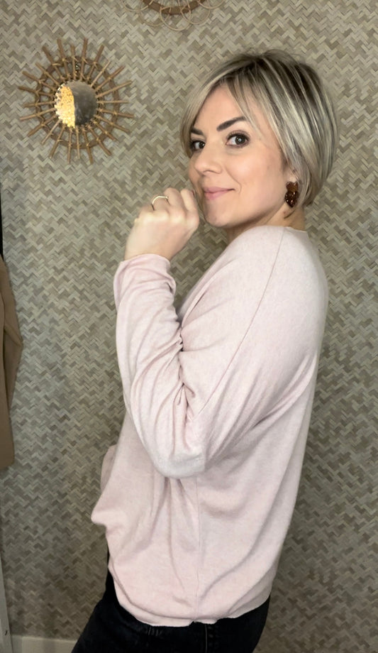 Pull fin rose pastel