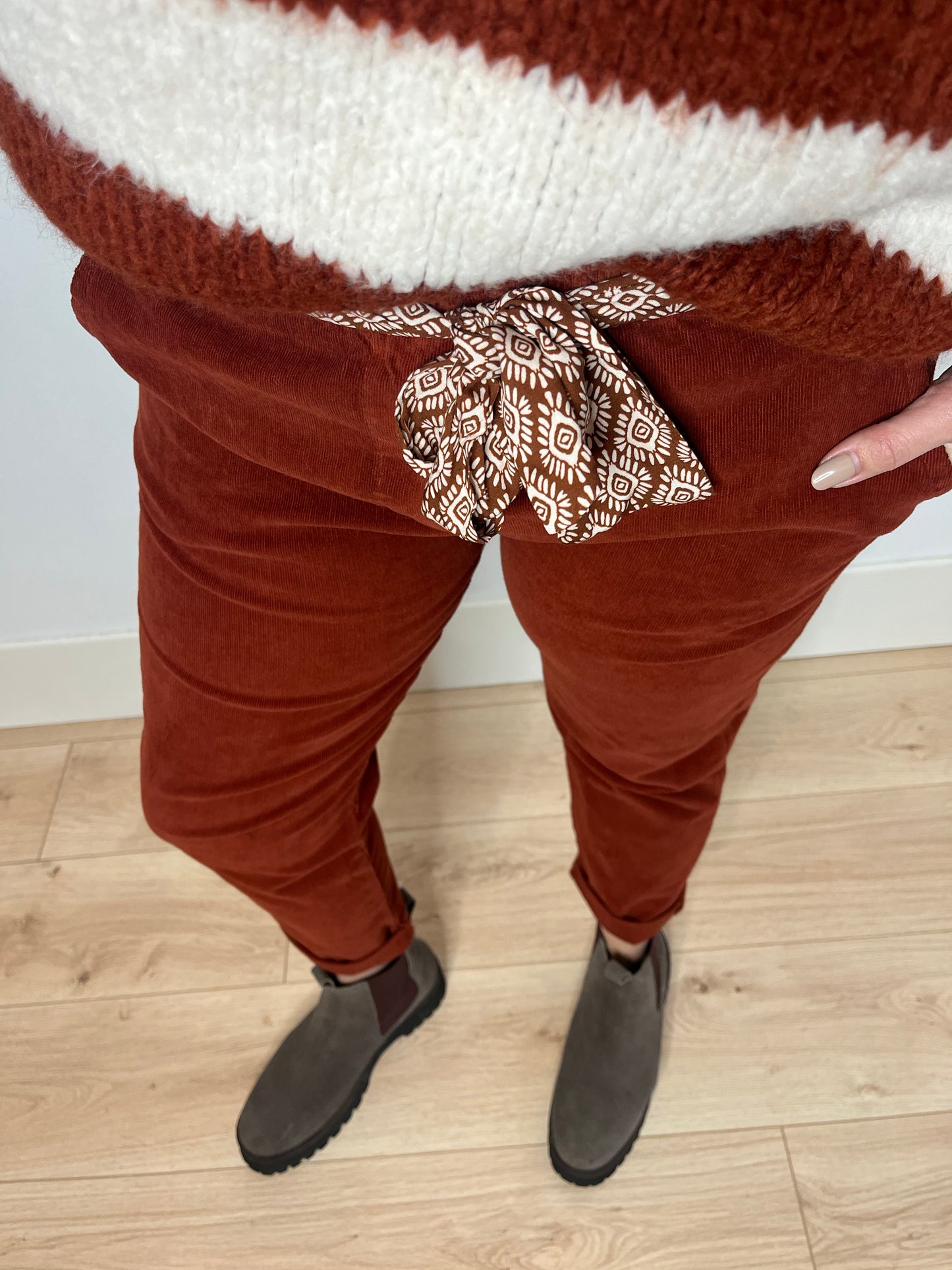 Le pantalon velours