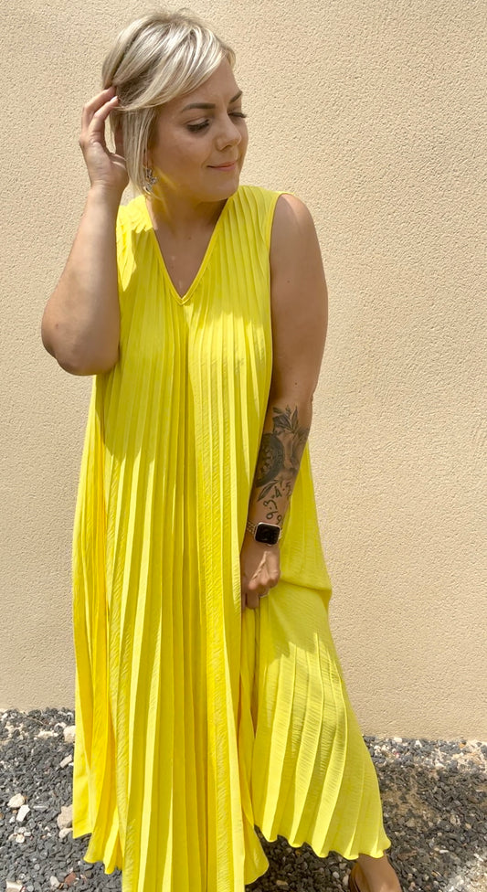 Robe fluide jaune