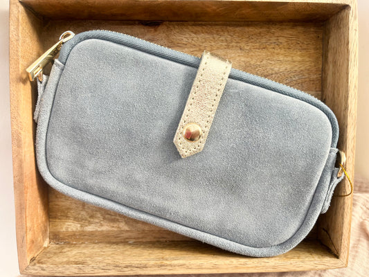 Pochette/sac bleu ciel