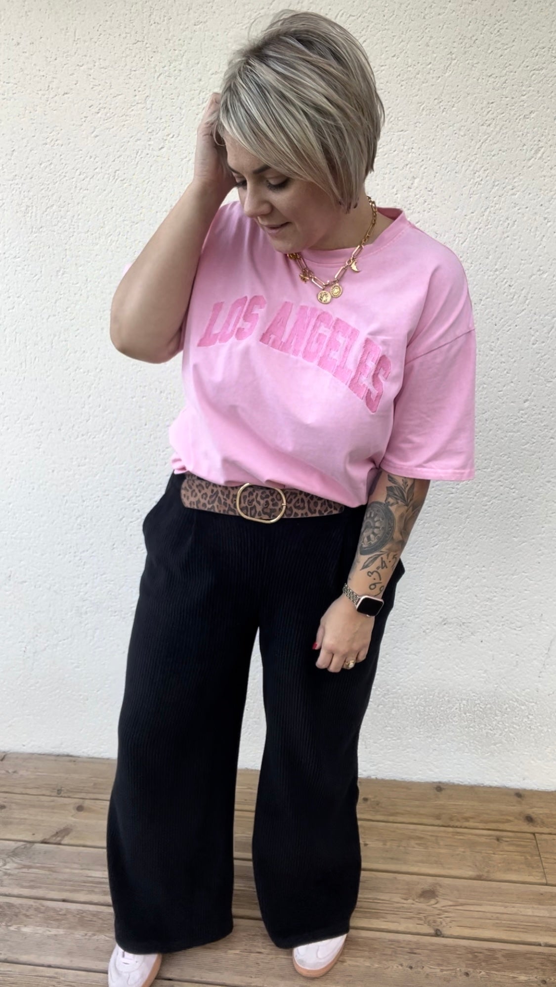 T-shirt rose «Los Angeles»