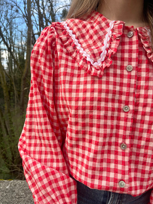 Chemise vichy rouge