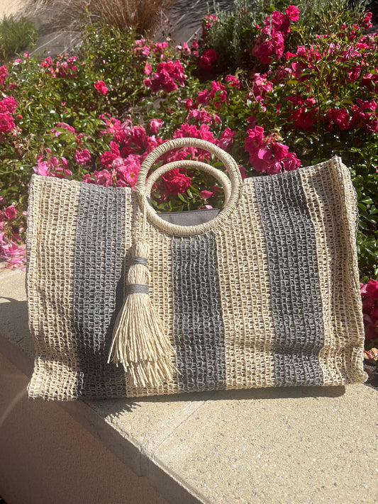 Sac cabas pompon