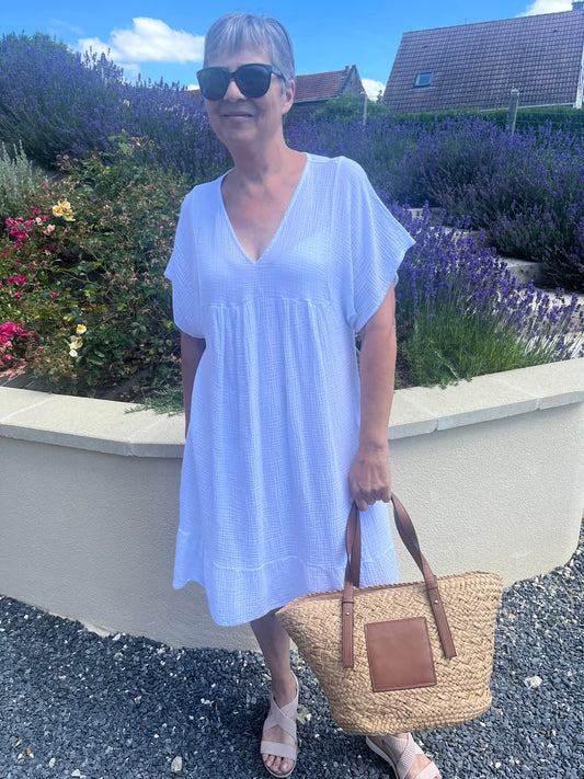 Robe gaz de coton