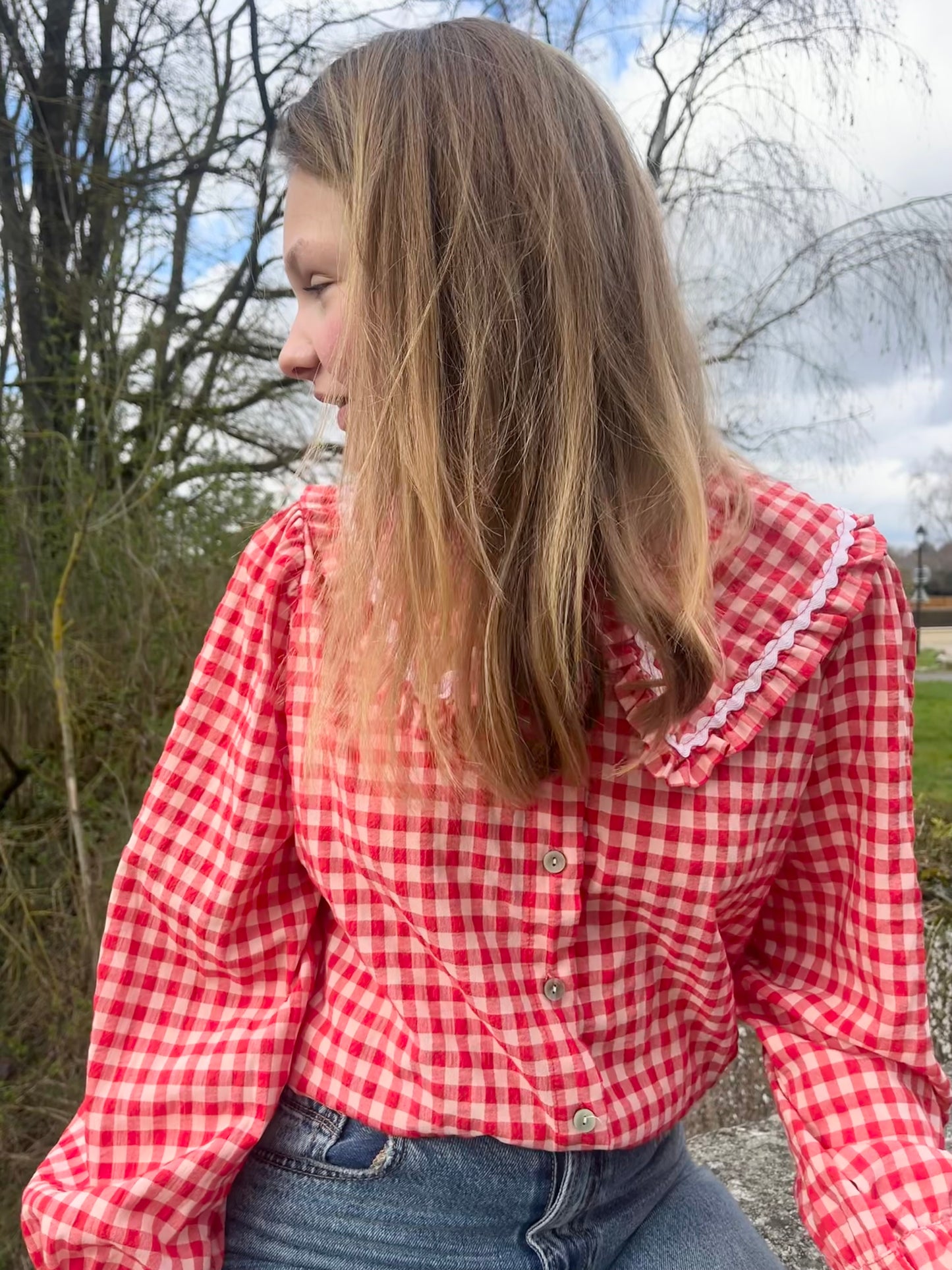 Chemise vichy rouge